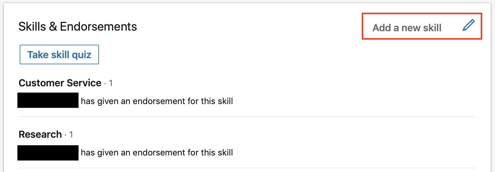 Li - Add Skills Button