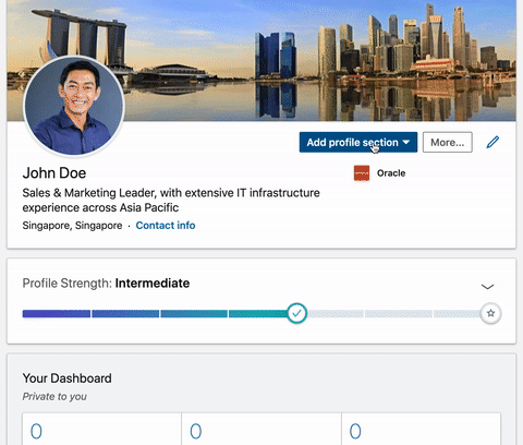 Linkedin Accomplishments